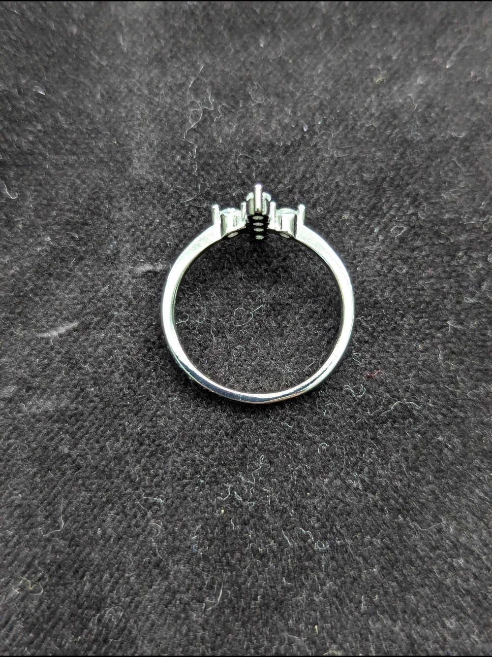 Silver Cross Cubic Zirconia Ring Christian Christmas Wedding Religious Sz 7